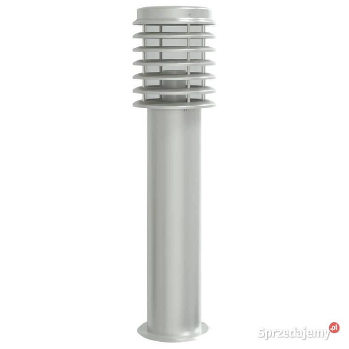 Lampa ogrodowa na słupku srebrna 60 stal mazowieckie Warszawa