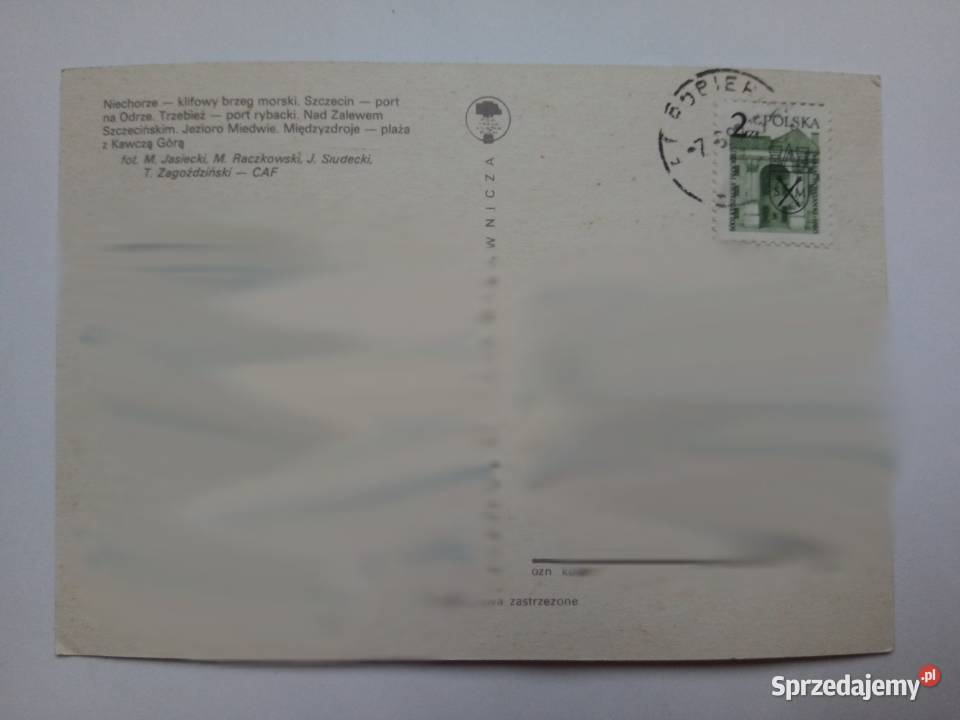 Pocztówka Piękno Ziemi Szczecińskiej 1982r Dąbrowa Górnicza