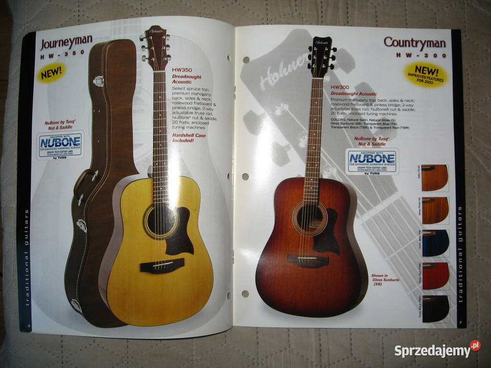 Hohner 2005 Acoustic Guitars guitar catalog