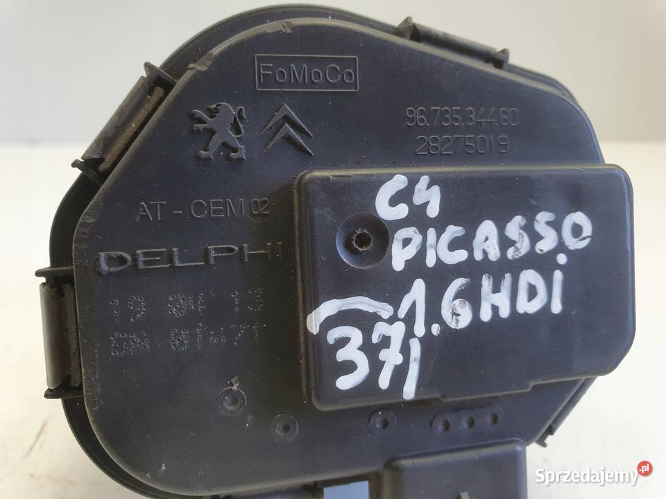 PRZEPUSTNICA Citroen C4 II 16 HDI 9673534480 osobowe lubelskie Chełm