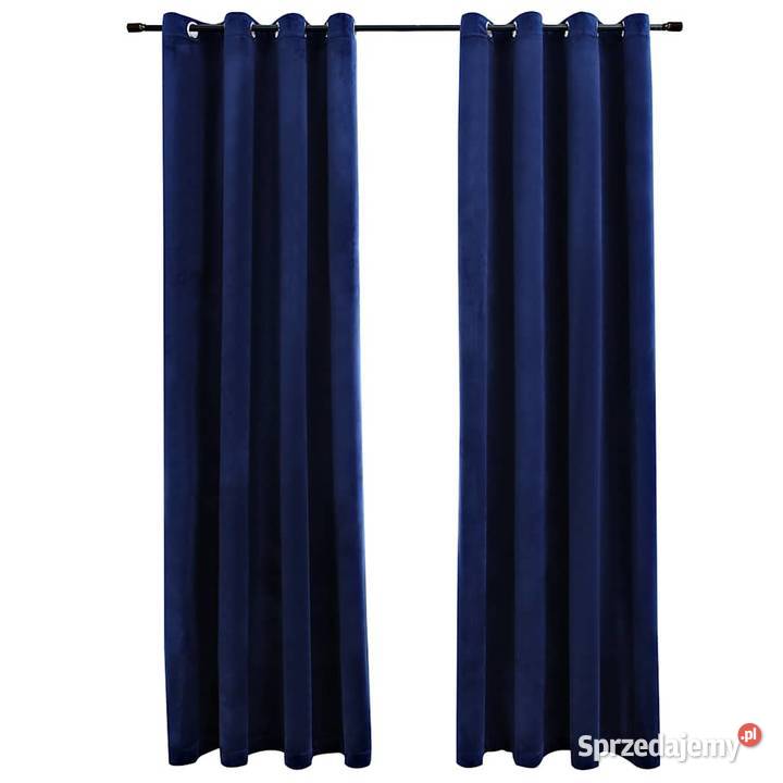 vidaXL Zasłony zaciemniające z kółkami 2 mazowieckie