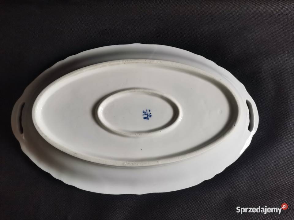 Stary przedwojenny duży półmisek porcelana Katowice