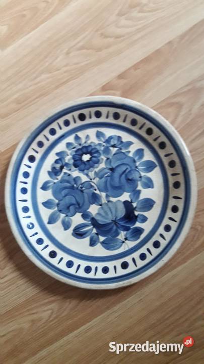 069 Talerz dekoracyjny malowany ręcznie Bydgoszcz