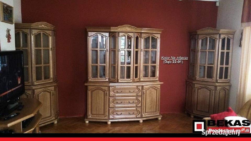 Stylowy komplet Witryna 180 i dwa Narożniki Wieliczka