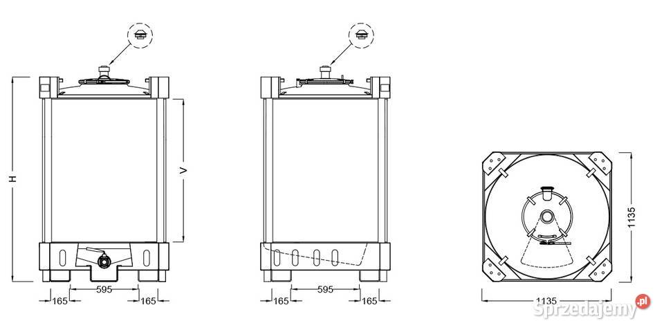 Zbiornik IBC kwasoodporny Model PC Kraków