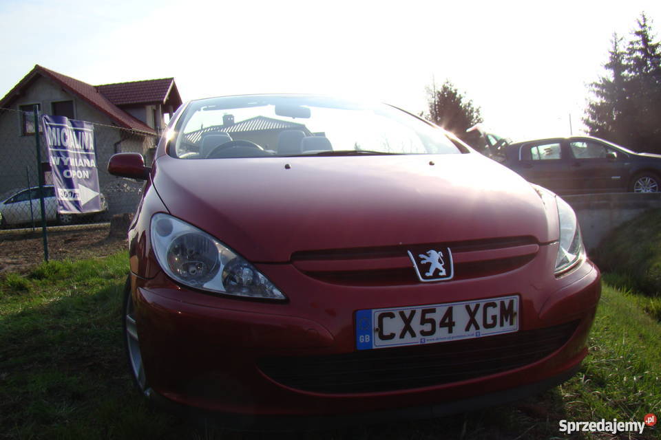 efektowny peugeot 307 kabriolet anglik dolnośląskie Wrocław