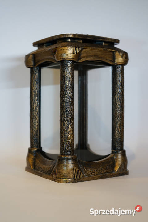 Złoty znicz żywiczny kapliczka roma