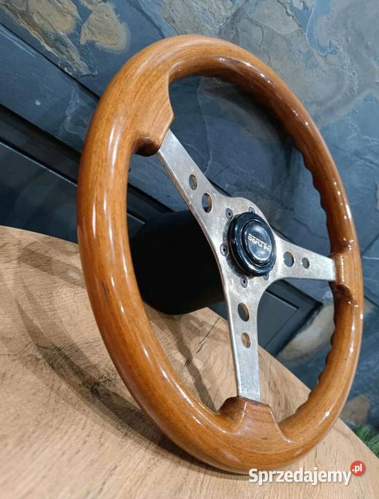 Kierownica drewniana Mercedes w126 r107 190e Biały Bór