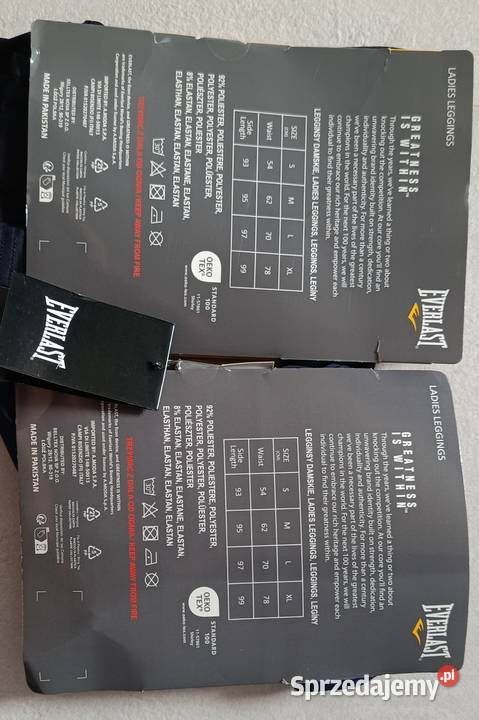EVERLAST legginsy rozmiar L 70 97 kolor czarny i Ełk