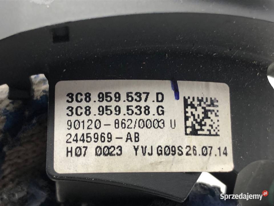 PRZEŁĄCZNIKI KIEROWNICY VW PASSAT B7 3C8959537D Panele sterowania, przełączniki
