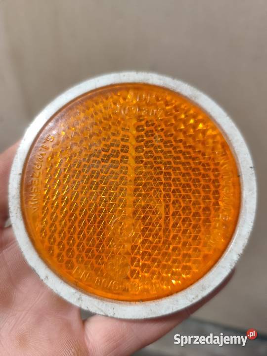 Odblask pomarańczowy odblaski PRL września Harasiuki