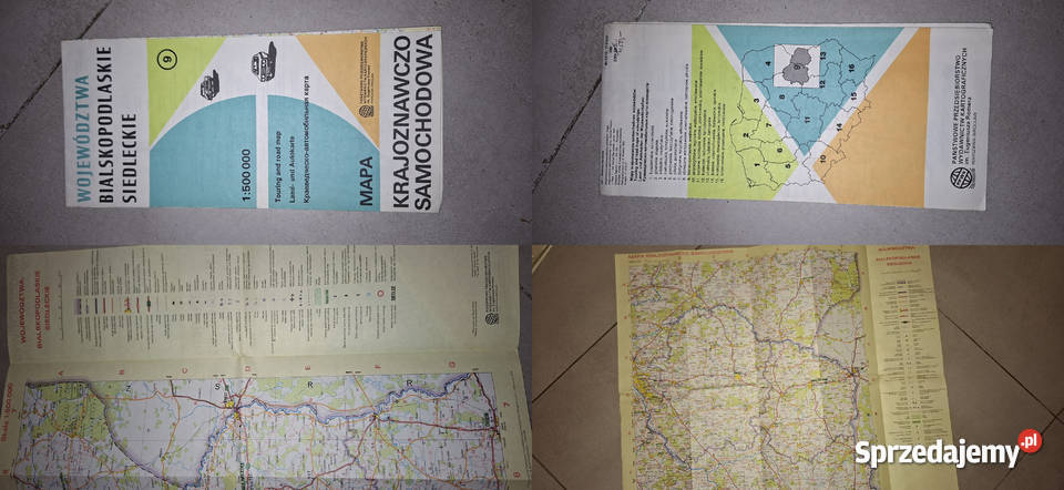 Unikatowa Mapa Samochodowa Woj Bialskopodlaskie Antyki, Sztuka, Kolekcje Poznań