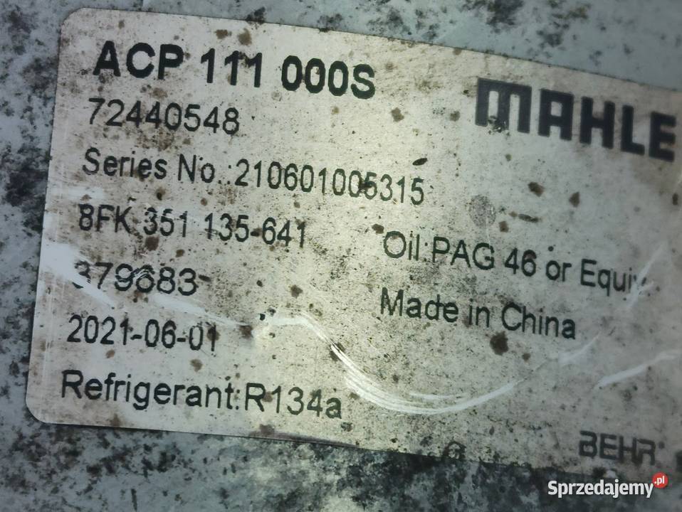 Sprężarka Kompresor Klimatyzacji MAN TGX TGS ciężarowe Pleszew