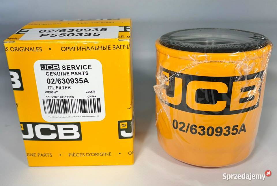 Filtr oleju silnikowego JCB 02630935A oryginał
