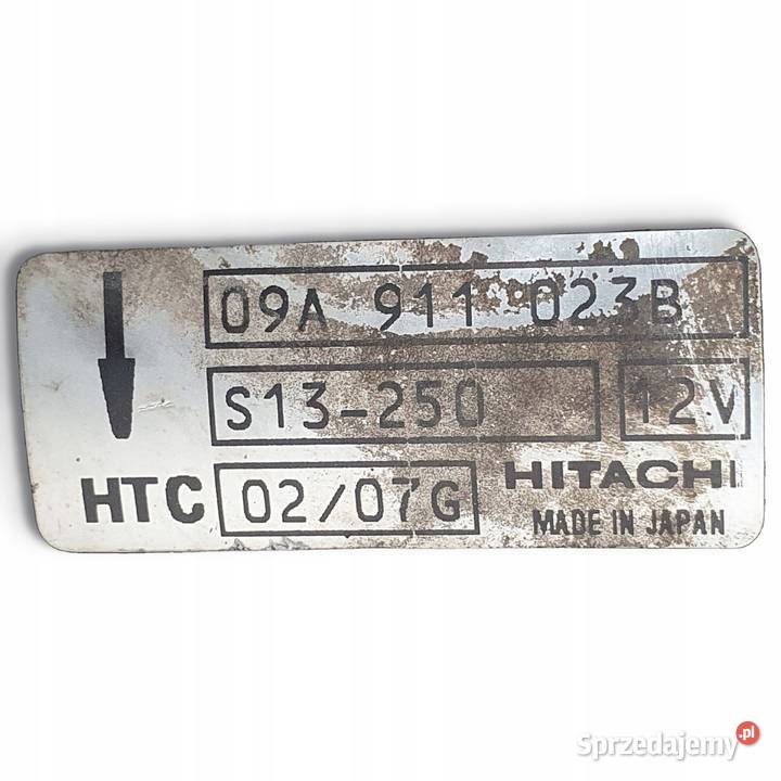 ROZRUSZNIK VW Sharan 19 TDI 09A911023B osobowe Chełm