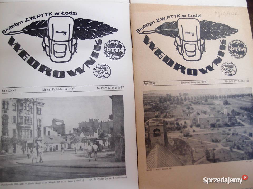 Biuletyn PTTK Wędrownik lata 80te PRL Łódź