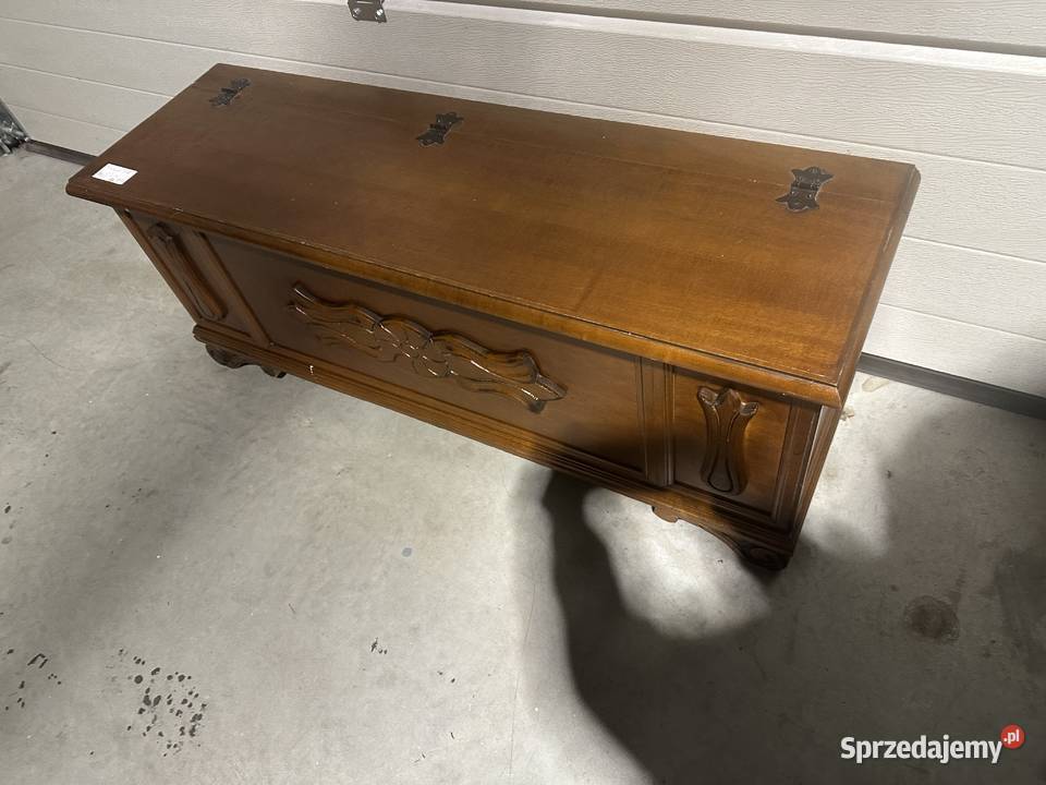 Drewniana skrzynia kufer 118 wielkopolskie Sławoszewek