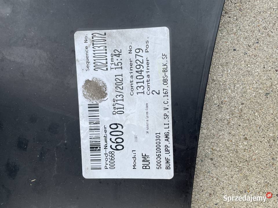 Nakładka osłona zderzaka przednia Mercedes Benz śląskie Krzyżanowice