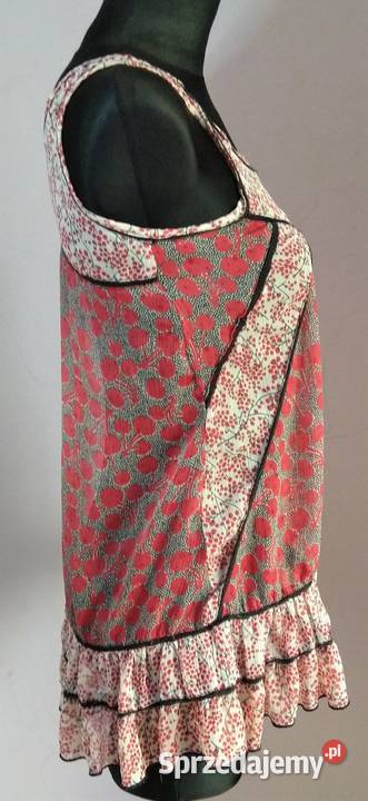 Bluzka tunika mgiełka w wiśnie pin up boho retro Krosno
