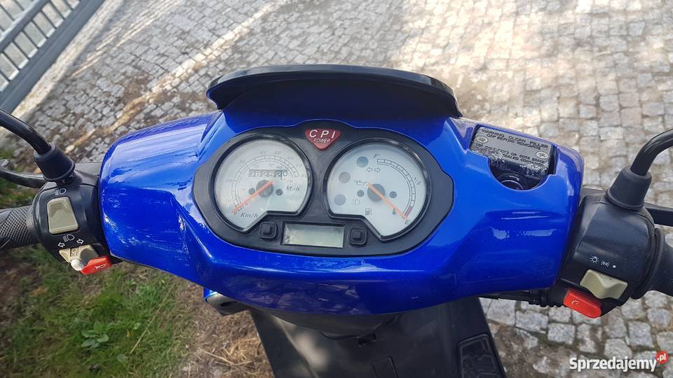 Skuter CPI popcorn przerobiony z 49cc na70cc Młynica