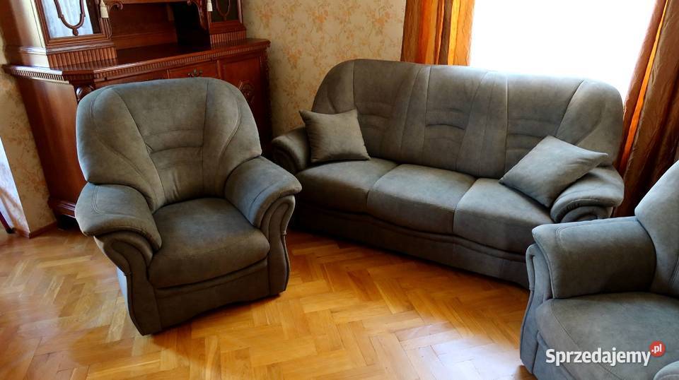 Piękny komplet wypoczynkowy Bologna sofa 3 os i Komplety wypoczynkowe Ziębice