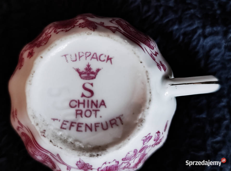 Porcelanowa filiżanka manufaktura Tuppack z Gdańsk