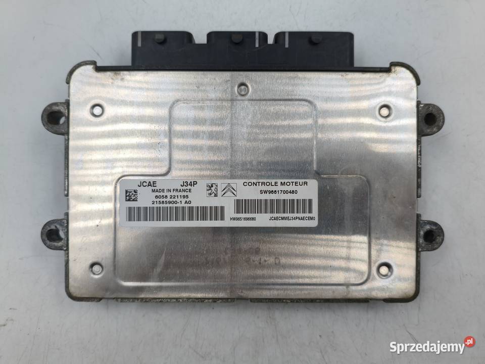 Sterownik Silnika Citroen C3 14 16v SW9661700480 mazowieckie Wyszków sprzedam