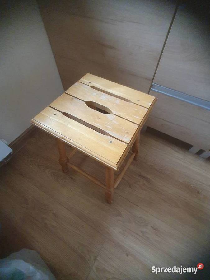 2xDrewniany Taboret Stołek Kwietnik Rustykalny