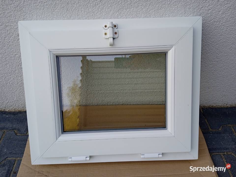 Okno gospodarcze uchylne NOWE PCV 80x60 60cm Bydgoszcz sprzedam