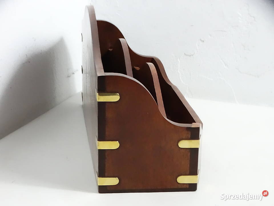 Stylowy drewniany listownik retro organizer na Biłgoraj sprzedam