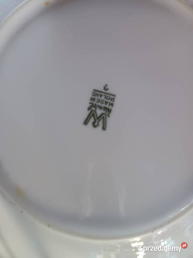 Białe talerzyki deserowe Wawel 6 łódzkie