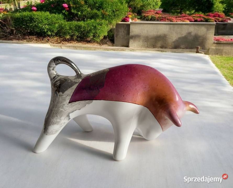 BYK Znak zodiaku Figurka Byczek ceramiczny Sierakowice