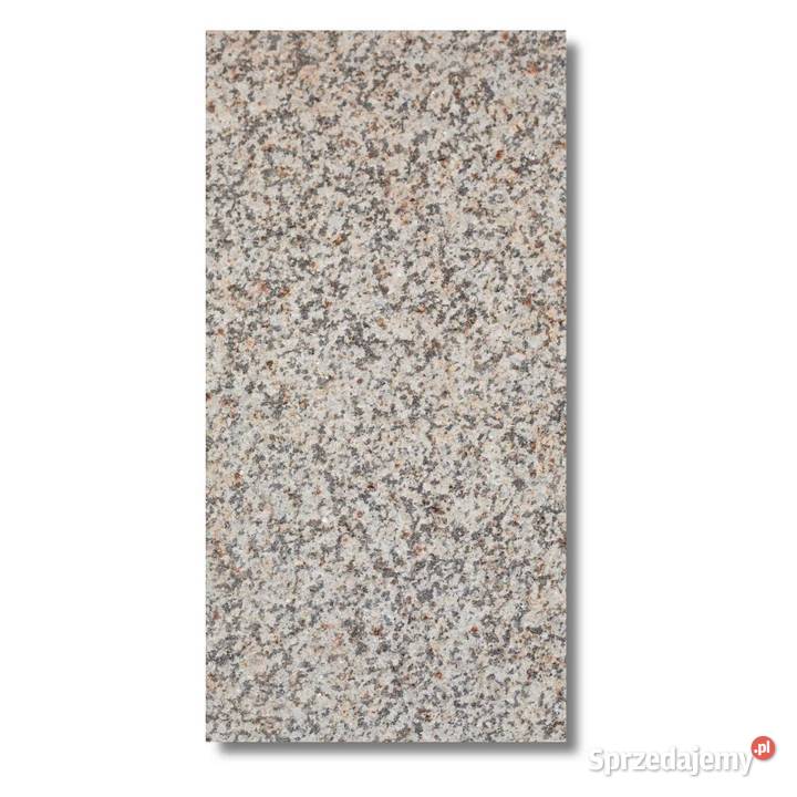 Płytka granitowa beżowo szara Płomień G682 Tczew