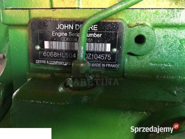 John Deere 6068H CZĘŚCI Blok Pompa Wtryski Rolnictwo wielkopolskie Jastrzębniki