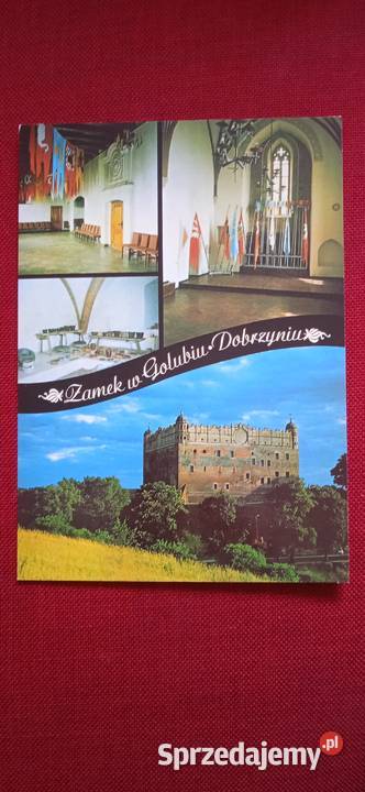 Widokówka Zamek GolubDobrzyń okresu PRL