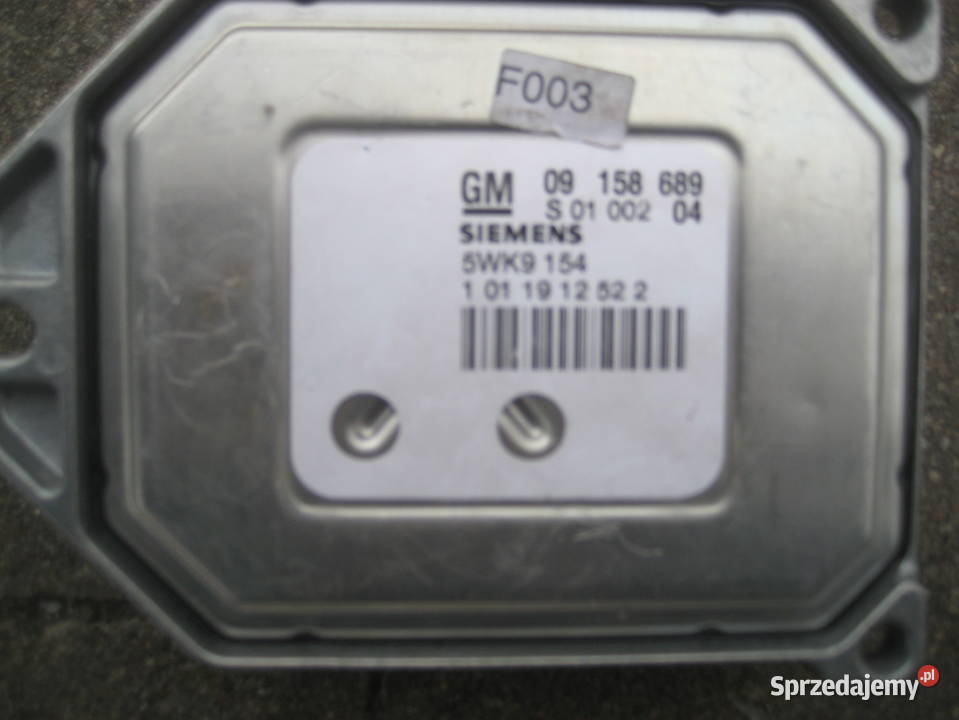 opel zafira a 18 benzyna komputer silnika z18xe
