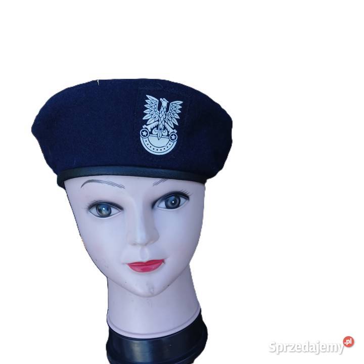 Beret Wojskowy granatowy Milicja ORMO ZOMO LWP Skierniewice