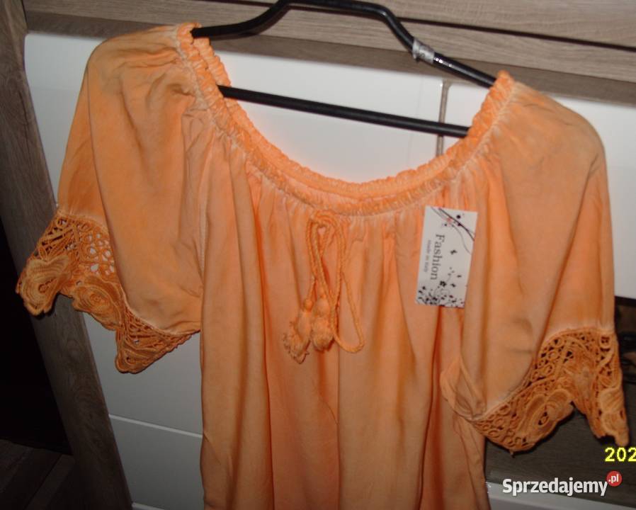 FASHION pomarańczowa hiszpanka hafty Nowa LXL Rawicz sprzedam