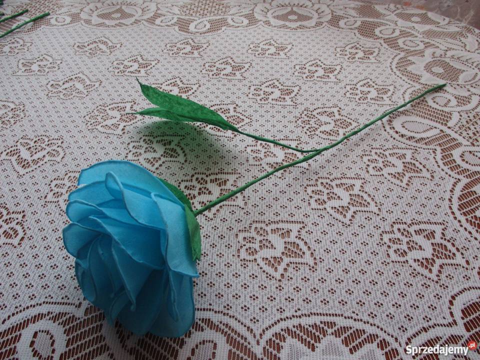 Bukiet 7 róż rękodzieło na prezent ślub imieniny Wrocław