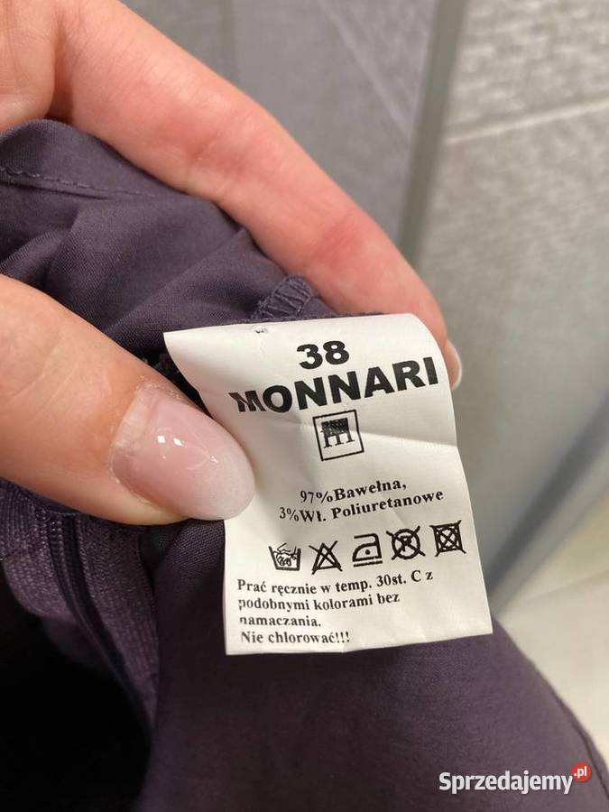 Nowa koszula ze stójką Monnari fioletowa plisy