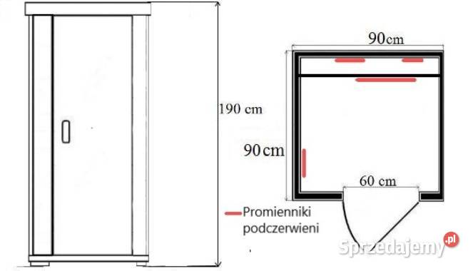 Sauna Infrared Malaga Mini promienniki śląskie Ruda Śląska sprzedam