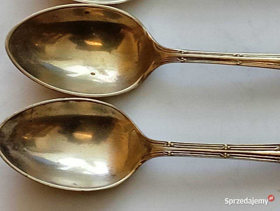 Stary angielski komplet łyżeczek do kawy EP Kraków sprzedam