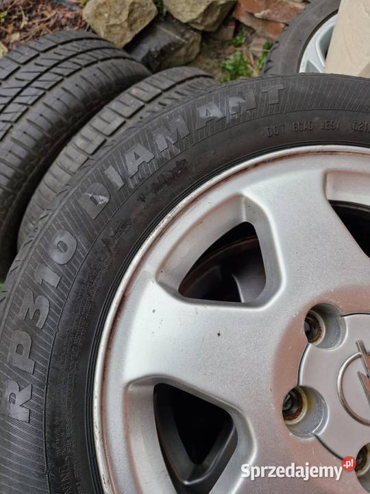 Koła opel 1856515 alufelgi 5x110 z oponami corsa śląskie