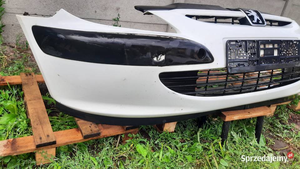 zderzak przedni biały Peugeot 307 Dębno