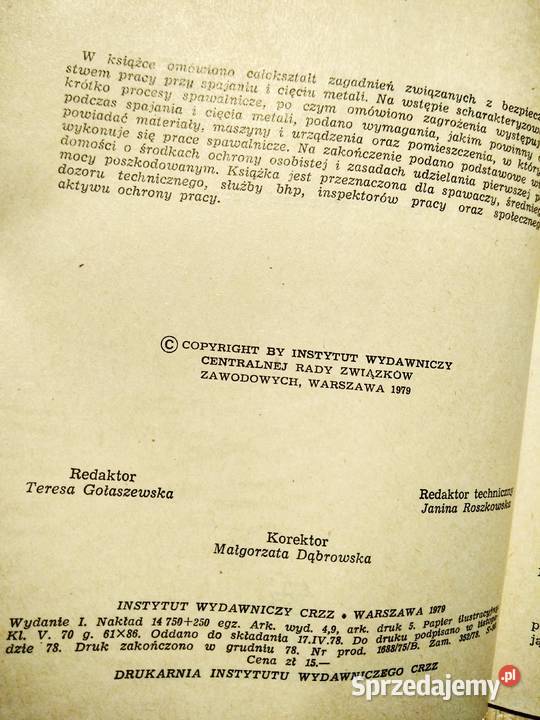 Wydanie pierwsze Spajanie i cięcie metali