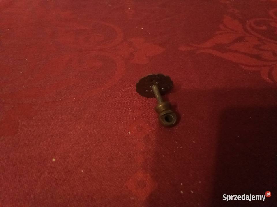 Gałka kwiat do szafki PRL Warszawa