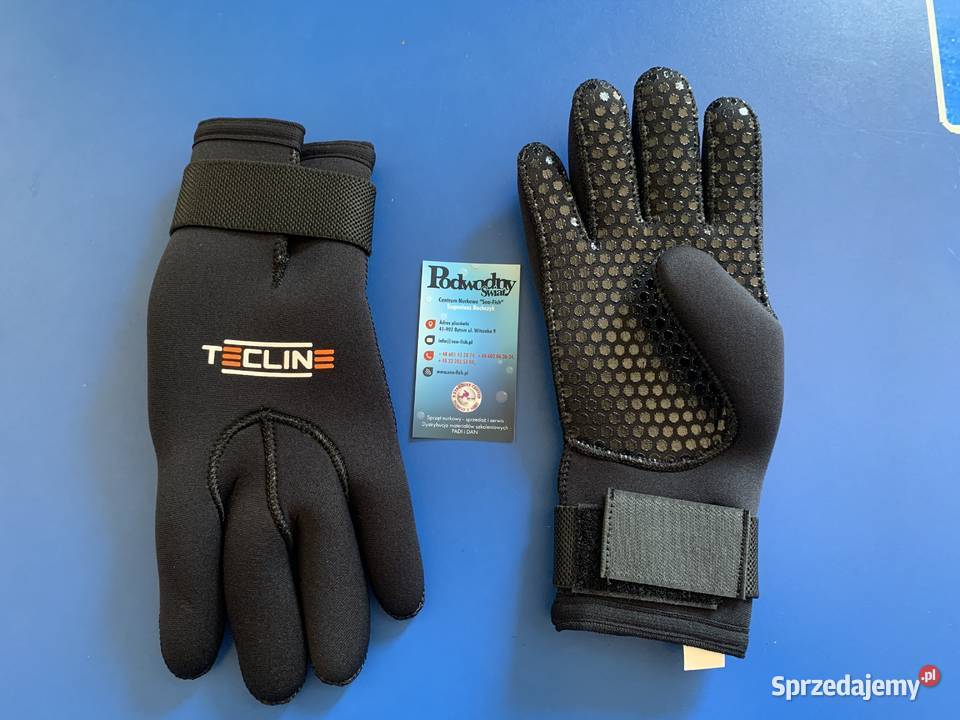 Rękawice Tec Line 5 mm na rzep do nurkowania śląskie Bytom sprzedam
