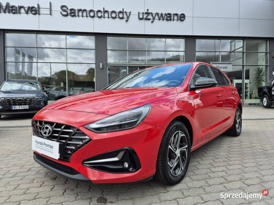 Hyundai i30 15 TGDI 7DCT 48V 160 WersjaSmart czerwony Łódź sprzedam