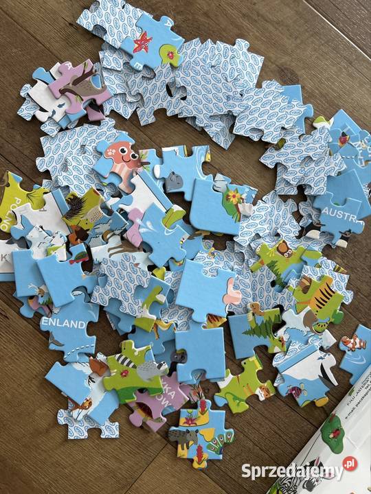 Puzzle zwierzęta świata puzzle małego bystrzaka Wyszków