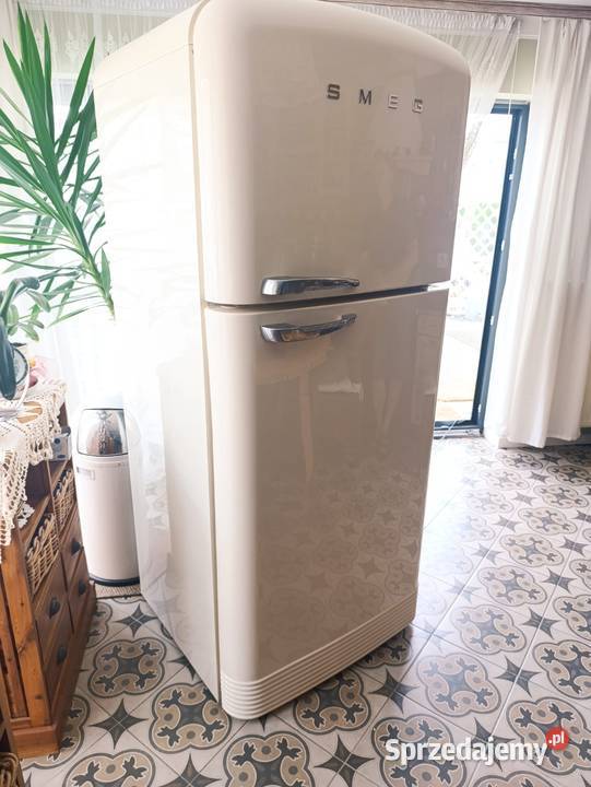 Lodówka SMEG 50S Style FAB50RCR5 no1921 Beżowa